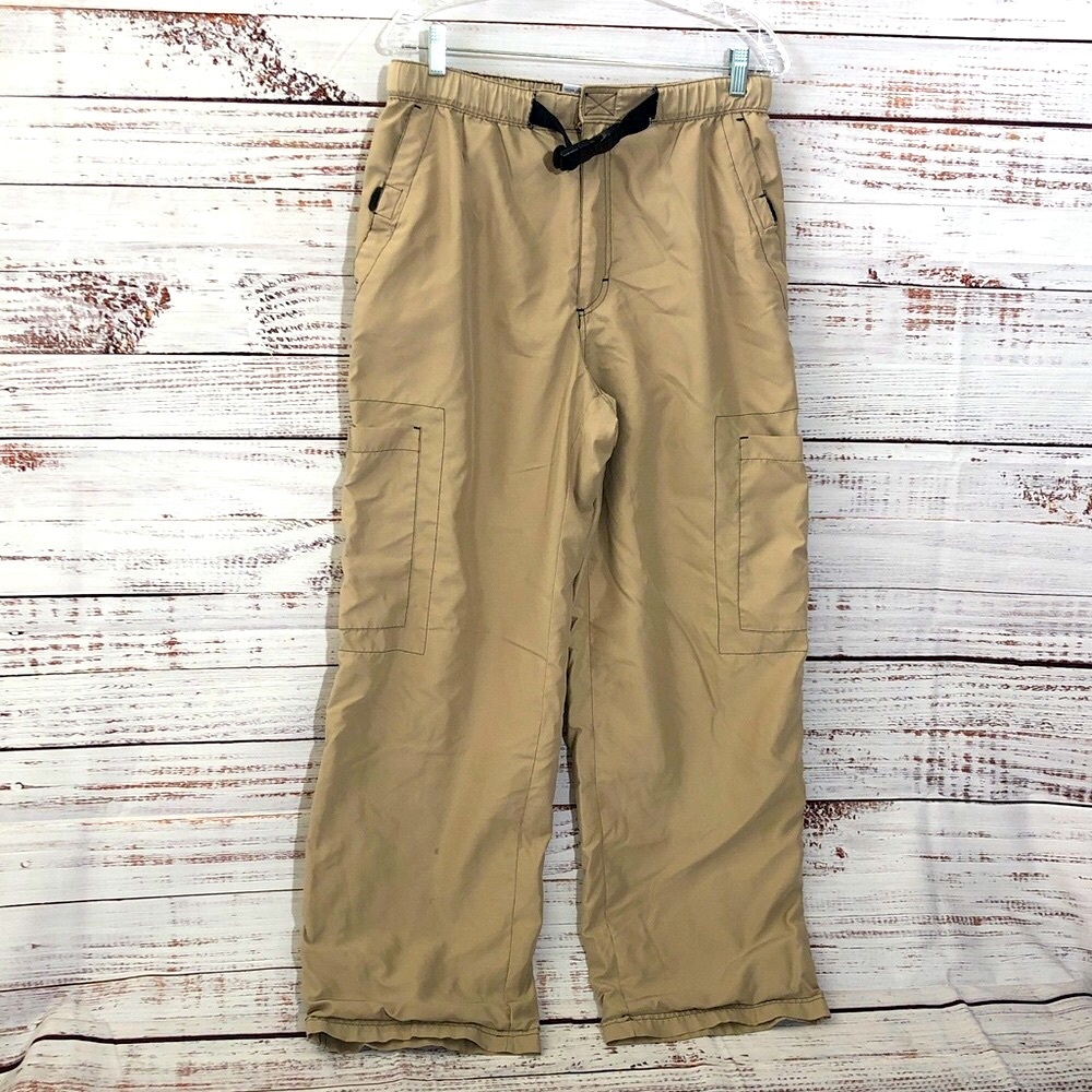 Old Navy Men's Casual Tan Cargo Pants size Medium 40” long Y2K
